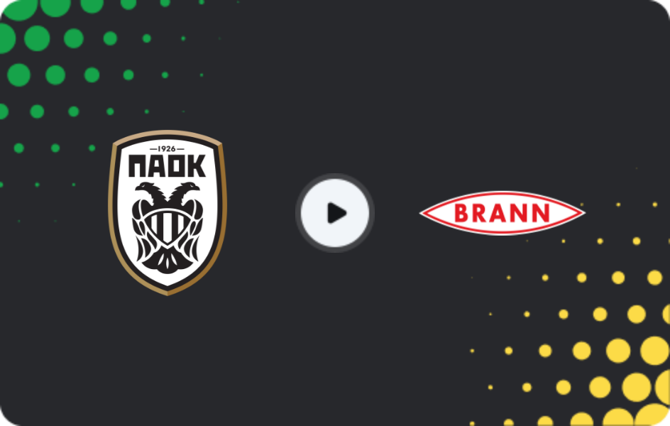 Where to watch PAOK — Brann, Europa League, 27.11.2025