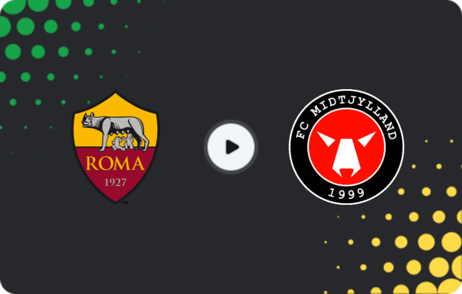 Where to watch Roma — Midtjylland, Europa League, 27.11.2025