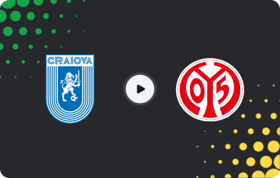 Where to watch Universitatea Craiova — Mainz 05, Conference League, 27.11.2025