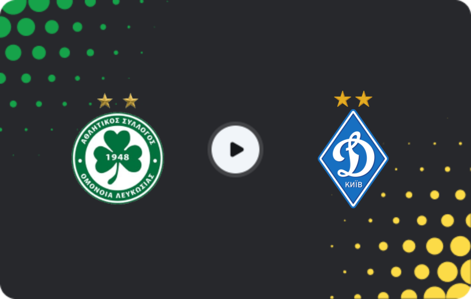 Where to watch Omonia Nicosia — Dynamo Kyiv, Conference League, 27.11.2025
