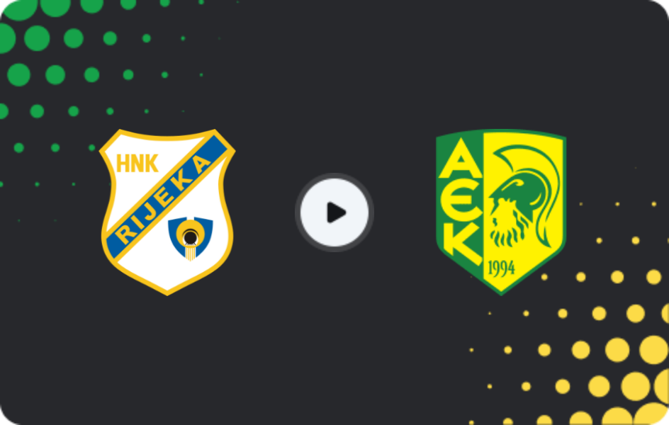 Where to watch HNK Rijeka — AEK Larnaca, Conference League, 27.11.2025