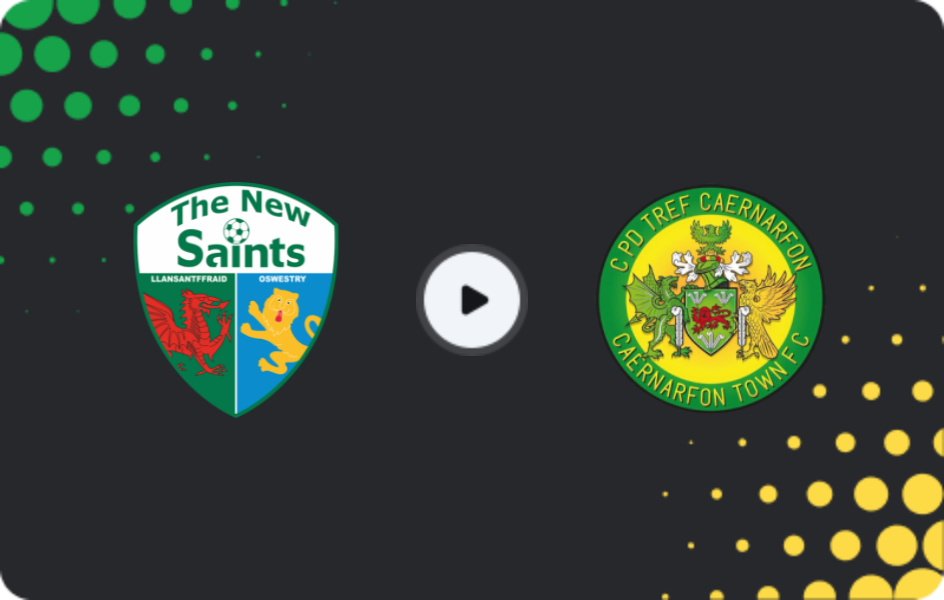 Where to watch The New Saints — Caernarfon Town, Cymru Premier, 28.11.2025