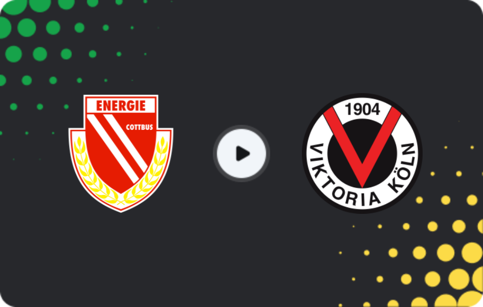 Where to watch Energie Cottbus — Viktoria Köln, 3. Liga, 29.11.2025