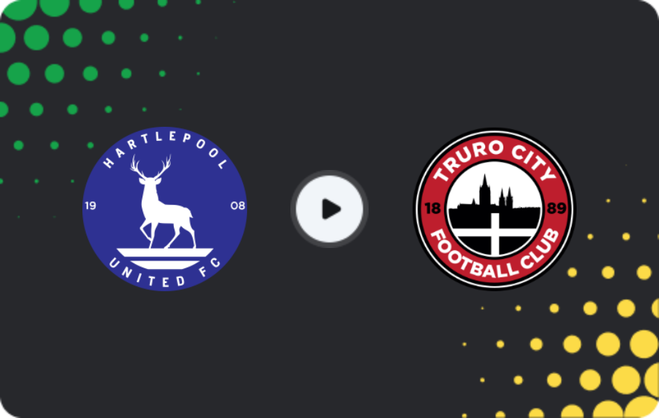 Where to watch Hartlepool United — Truro City, National League, 29.11.2025