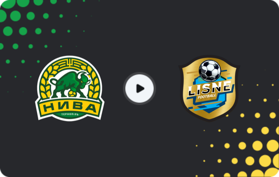 Where to watch Nyva Ternopil II — Lisne, Druha Liga, 29.11.2025