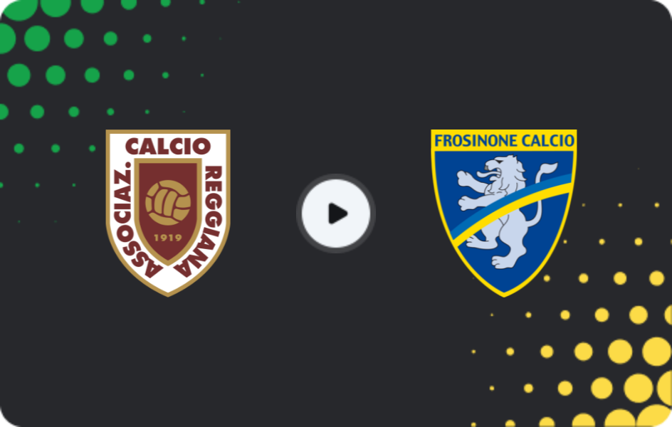Where to watch Reggiana — Frosinone, Serie B, 29.11.2025