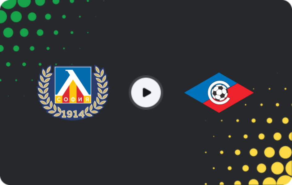 Where to watch Levski Sofia — Septemvri Sofia, First League, 29.11.2025