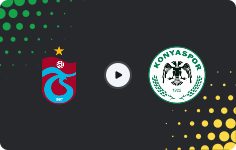 Where to watch Trabzonspor — Konyaspor, Süper Lig, 29.11.2025