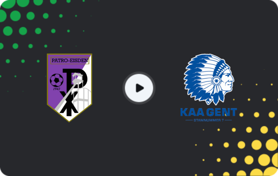 Where to watch Patro Eisden — KAA Gent II, Challenger Pro League, 29.11.2025