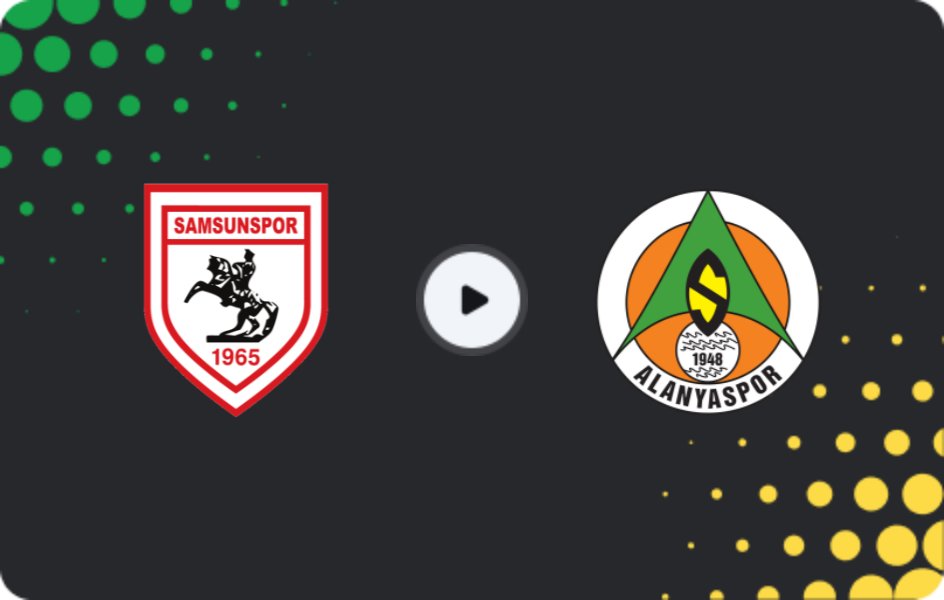 Where to watch Samsunspor — Alanyaspor, Süper Lig, 01.12.2025