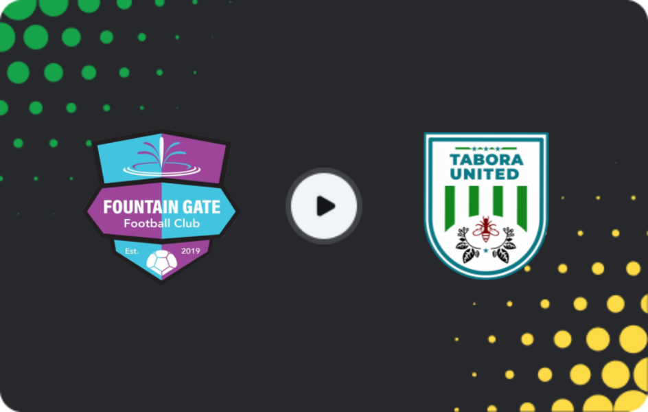 Where to watch Fountain Gate — Tabora United, Ligi kuu Bara, 26.02.2026
