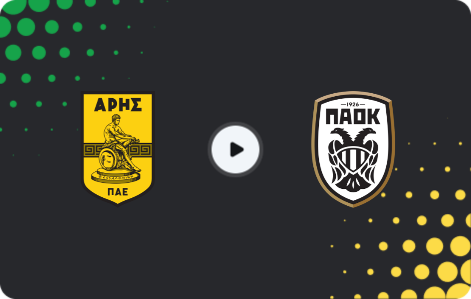 Where to watch Aris — PAOK, Cup, 03.12.2025