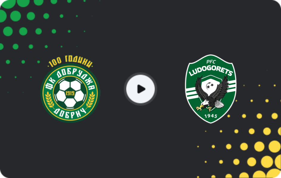 Where to watch Dobrudzha — Ludogorets, First League, 03.12.2025