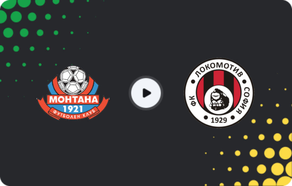 Where to watch Montana — Lokomotiv Sofia, First League, 03.12.2025