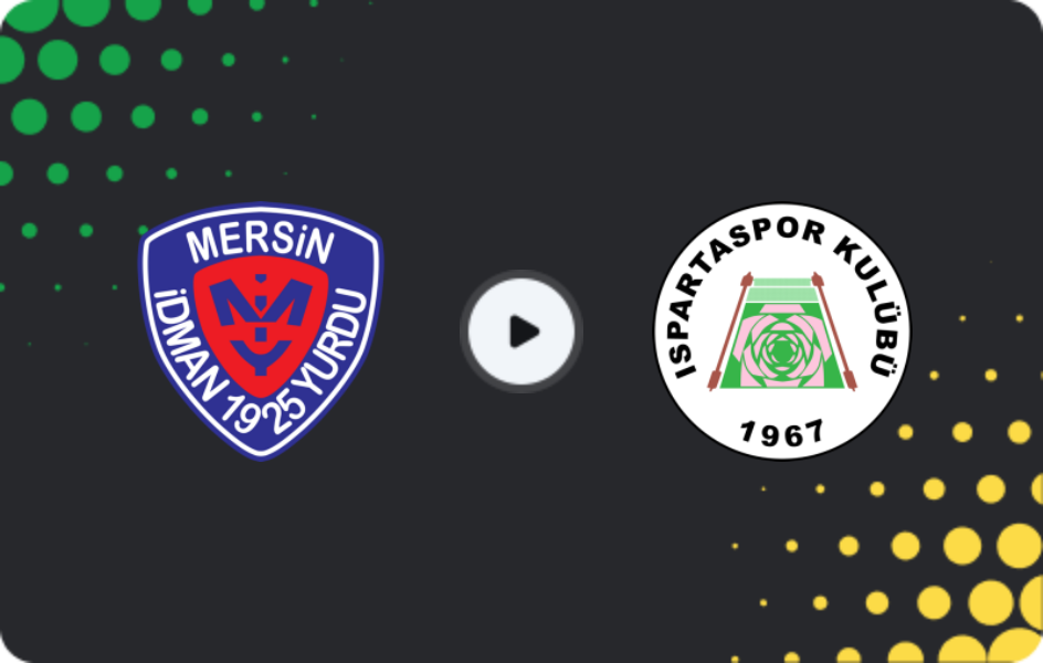 Where to watch Yeni Mersin İdmanyurdu — Isparta 32, 2. Lig, 17.12.2025