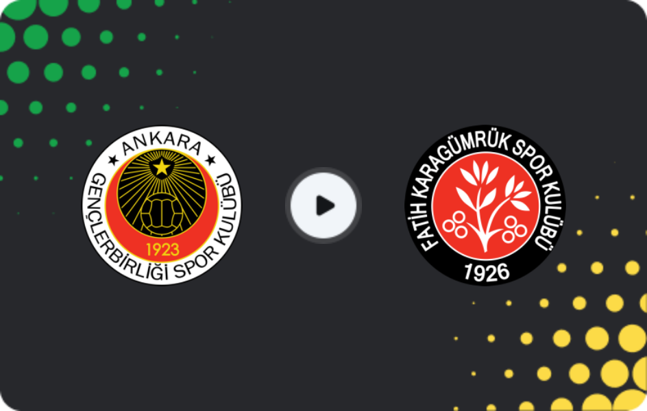 Where to watch Genclerbirligi — Fatih Karagümrük, Süper Lig, 07.12.2025