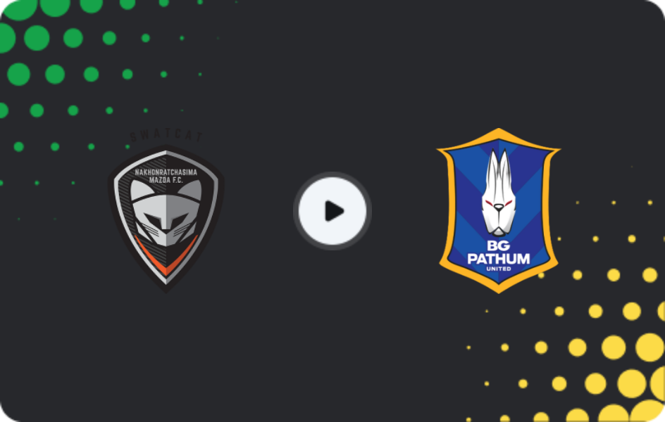 Where to watch Nakhon Ratchasima — BG Pathum United, Thai League 1, 07.12.2025
