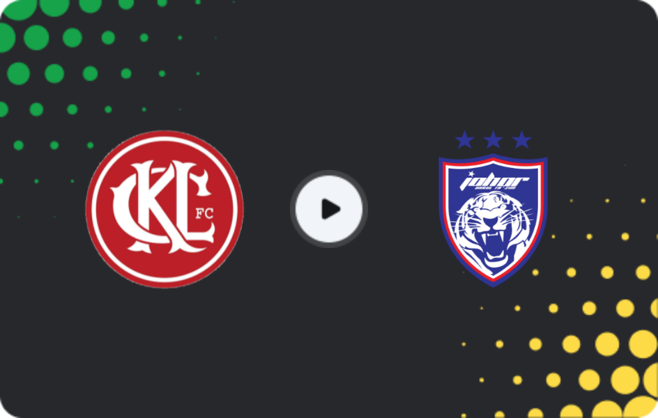 Where to watch Kuala Lumpur City — Johor Darul Takzim, Super League, 07.12.2025