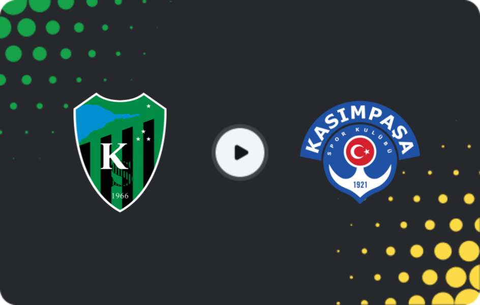 Where to watch Kocaelispor — Kasimpasa, Süper Lig, 07.12.2025