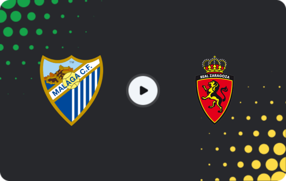 Where to watch Malaga — Real Zaragoza, Segunda, 08.12.2025