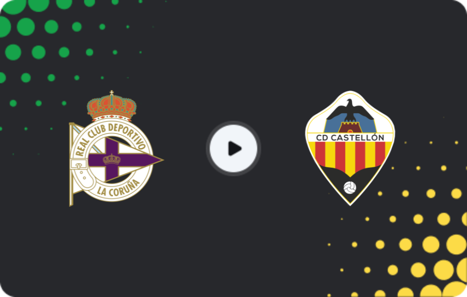 Where to watch Deportivo La Coruna — Castellón, Segunda, 07.12.2025