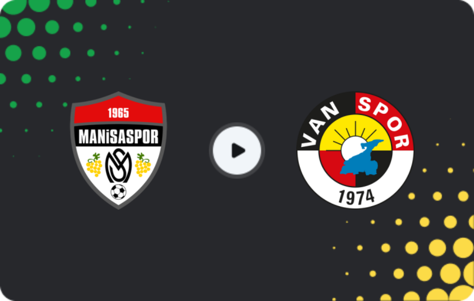 Where to watch Manisa — Vanspor, TFF First League, 07.12.2025