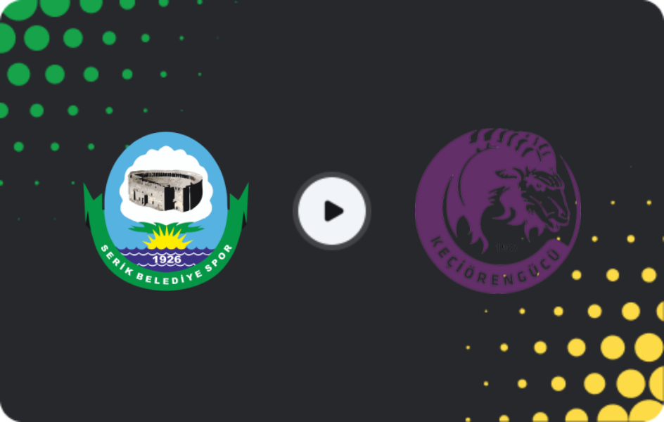 Where to watch Serik Belediyespor — Keçiörengücü, TFF First League, 07.12.2025