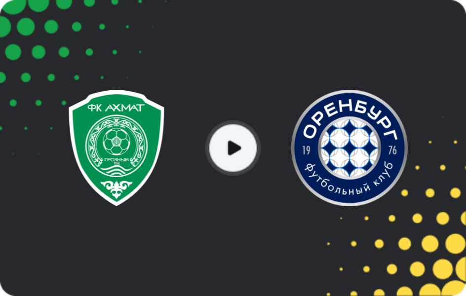 Where to watch Akhmat — FC Orenburg, Premier League, 05.12.2025