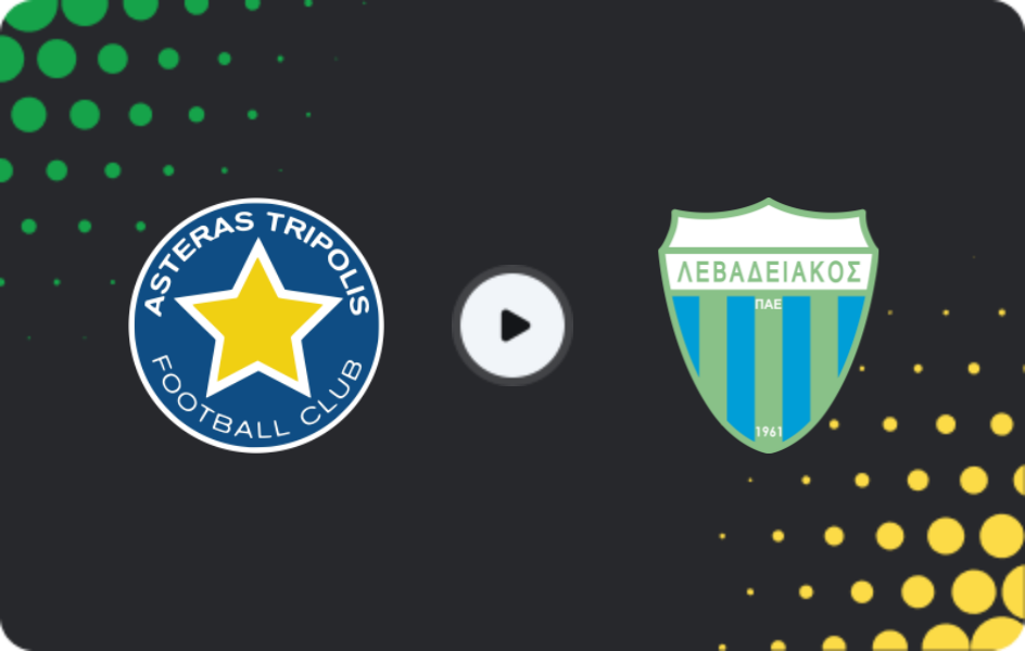 Where to watch Asteras — Levadiakos, Super League, 07.12.2025