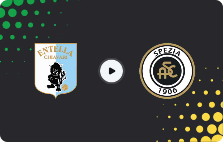 Where to watch Virtus Entella — Spezia, Serie B, 08.12.2025