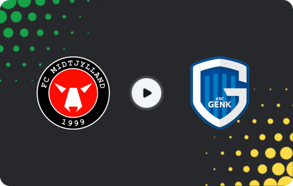 Where to watch Midtjylland — Genk, Europa League, 11.12.2025