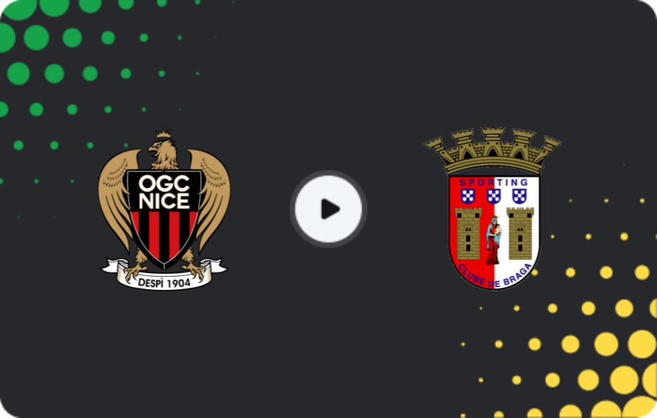 Where to watch Nice — Braga, Europa League, 11.12.2025