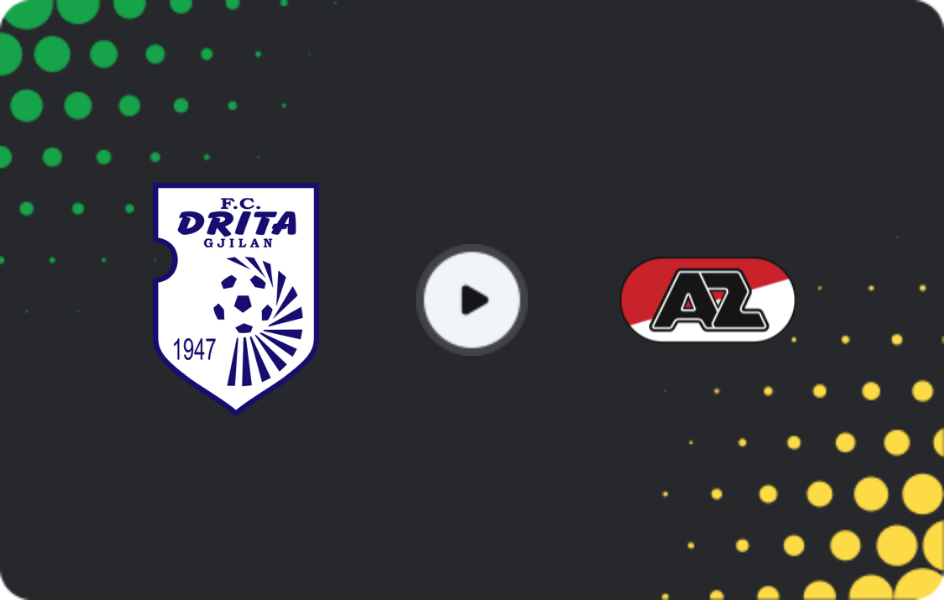 Where to watch FC Drita — AZ Alkmaar, Conference League, 11.12.2025