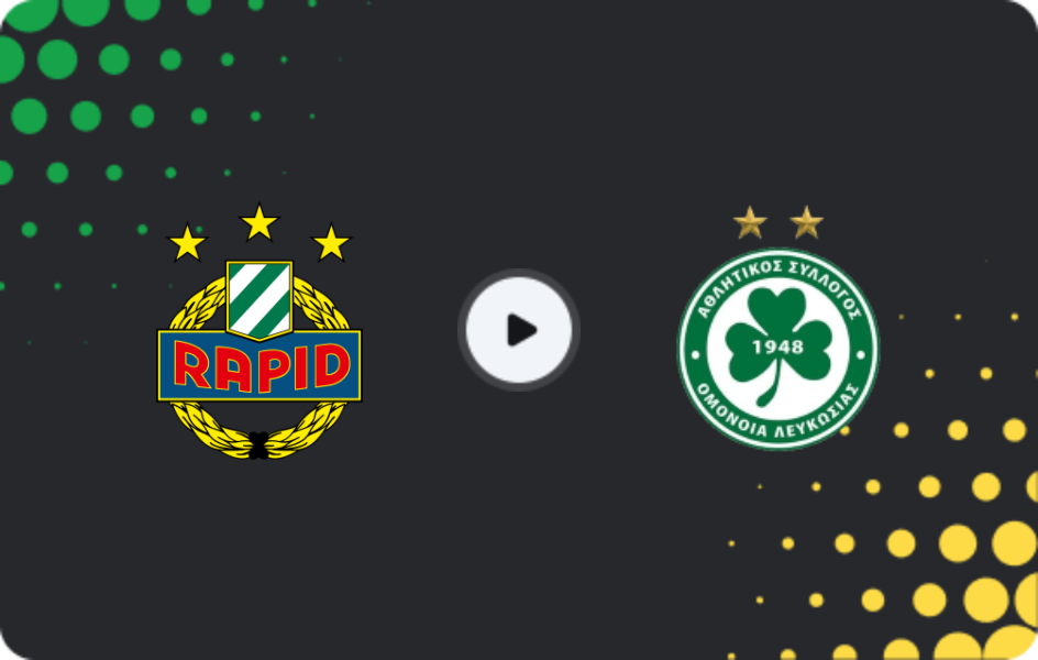 Where to watch Rapid Vienna — Omonia Nicosia, Conference League, 11.12.2025