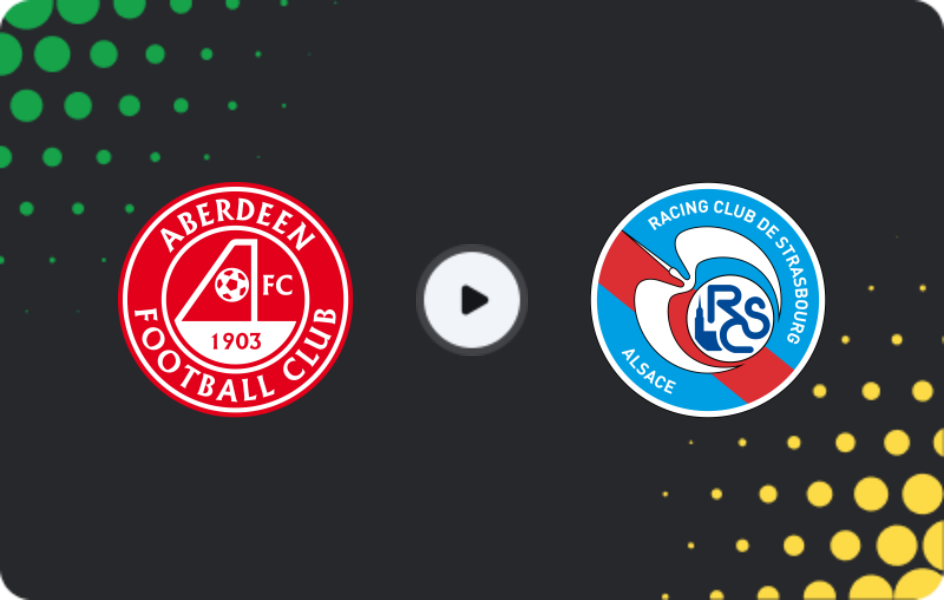 Where to watch Aberdeen — Strasbourg, Conference League, 11.12.2025