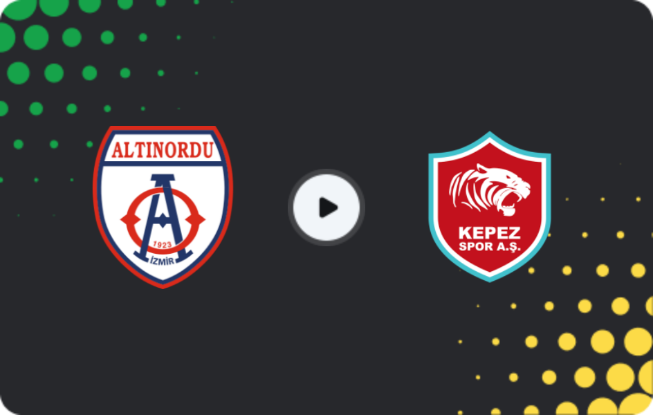 Where to watch Altınordu — Kepezspor, 2. Lig, 21.12.2025
