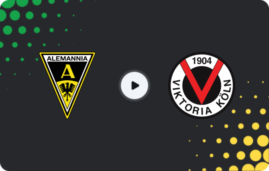 Where to watch Alemannia Aachen — Viktoria Köln, 3. Liga, 13.12.2025