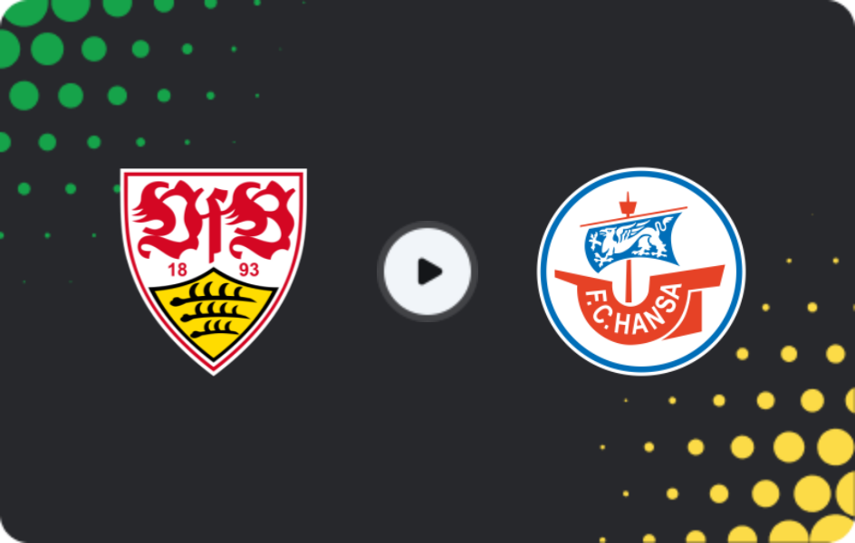 Where to watch Stuttgart II — Hansa Rostock, 3. Liga, 13.12.2025