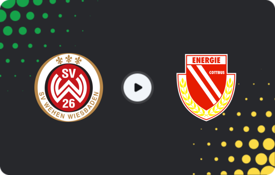 Where to watch SV Wehen — Energie Cottbus, 3. Liga, 13.12.2025