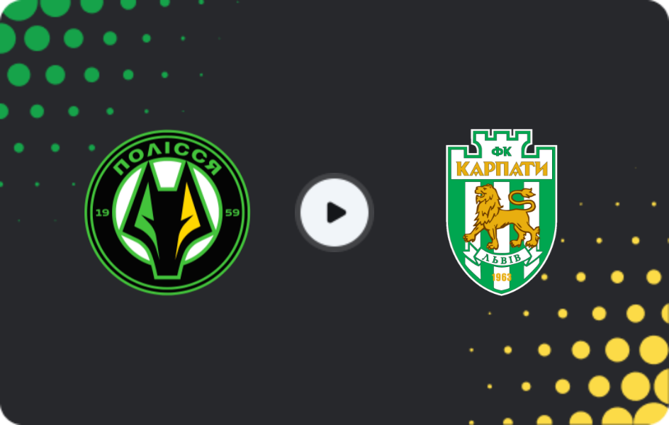Where to watch Polissya — Karpaty, Premier League, 13.12.2025