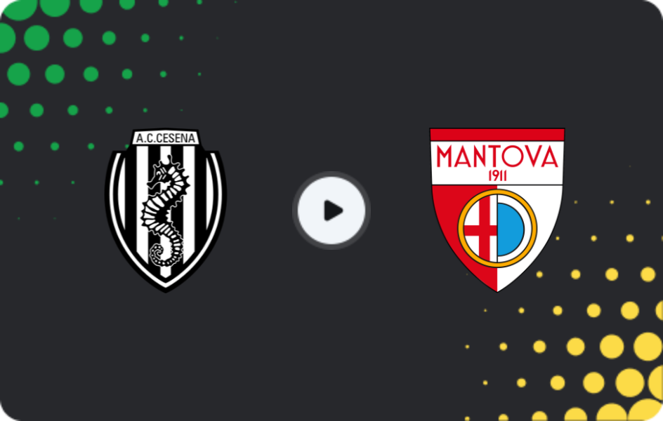 Where to watch Cesena — Mantova, Serie B, 13.12.2025