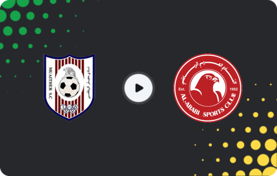 Where to watch Muaither SC — Al-Arabi, QSL Cup, 13.12.2025