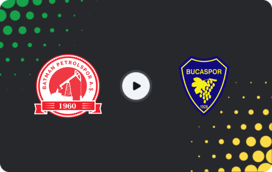 Where to watch Batman Petrolspor — Bucaspor, 2. Lig, 21.12.2025