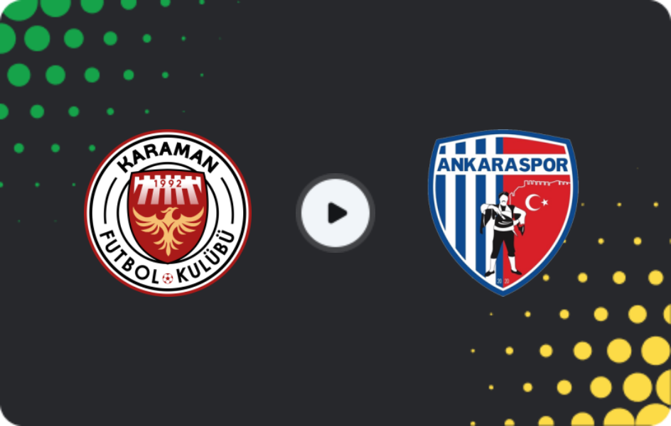 Where to watch Karaman FK — Ankaraspor, 2. Lig, 20.12.2025