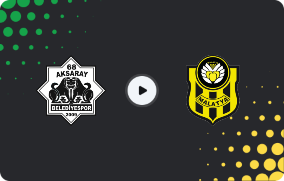 Where to watch 68 Aksaray Belediyespor — Yeni Malatyaspor, 2. Lig, 21.12.2025