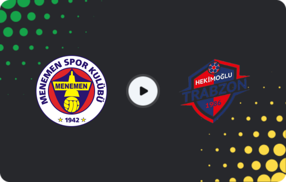 Where to watch Menemen — Hekimoğlu Trabzon, 2. Lig, 22.12.2025