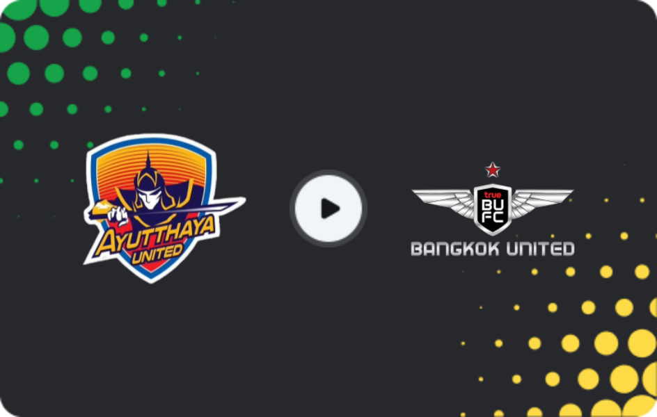 Where to watch Ayutthaya FC — Bangkok United, Thai League 1, 14.12.2025