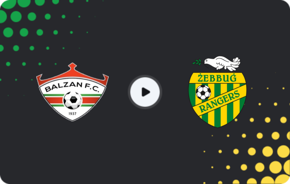 Where to watch Balzan FC — Zebbug Rangers, Challenge League, 14.12.2025