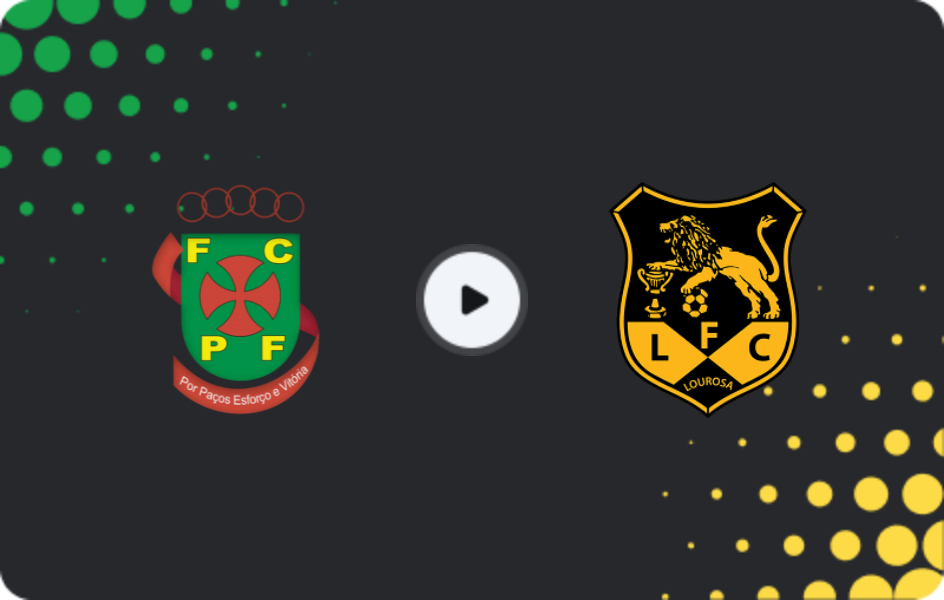 Where to watch Pacos Ferreira — Lusitânia Lourosa, Segunda Liga, 14.12.2025
