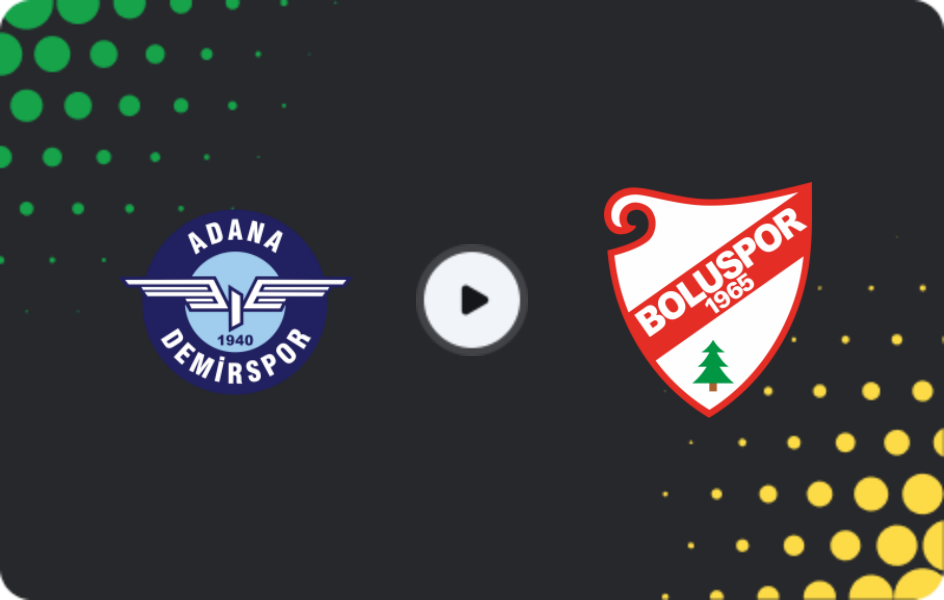Where to watch Adana Demirspor — Boluspor, TFF First League, 14.12.2025
